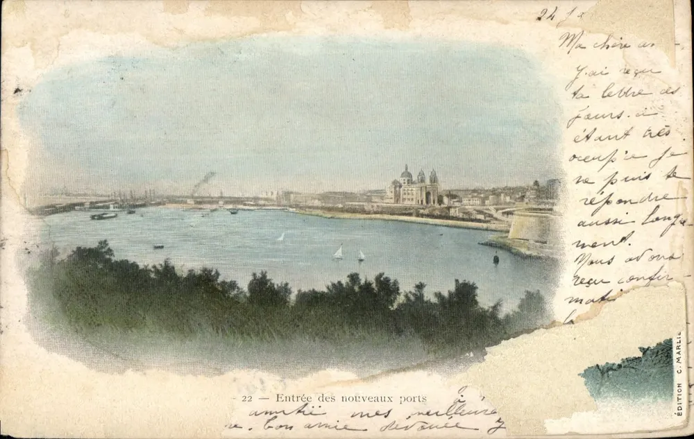 Eingang zu den neuen Häfen — Marseille — Edition C. MARILL n°22 - Vorderseite
