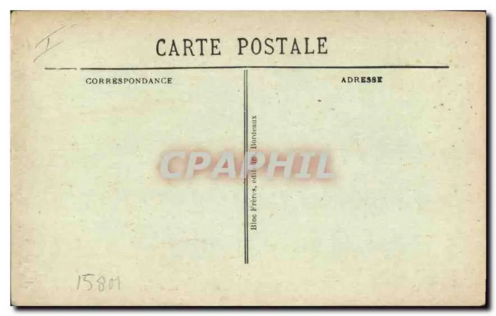 Marseille — O Velho Porto — Bloc Frères, Bordeaux — n° 1588 - Verso