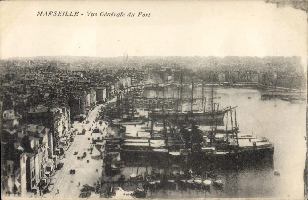 MARSEILLE - Vista Geral do Porto — editor não identificado, número de série não visível - Frente