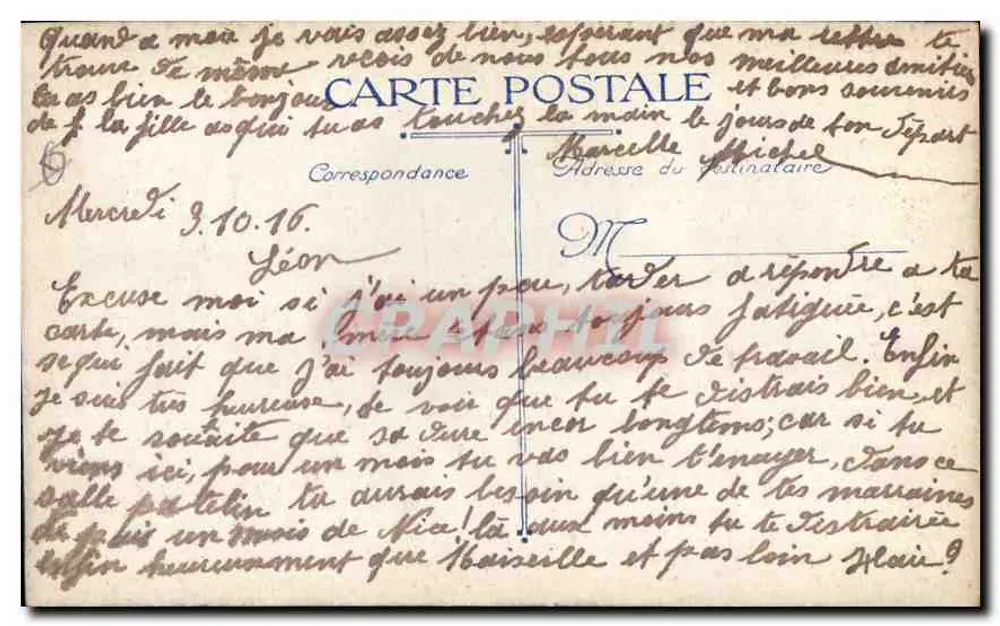 Marseille — Ansicht vom Hafen Kai — L.V. & Cie, Nr. 2541 - Rückseite