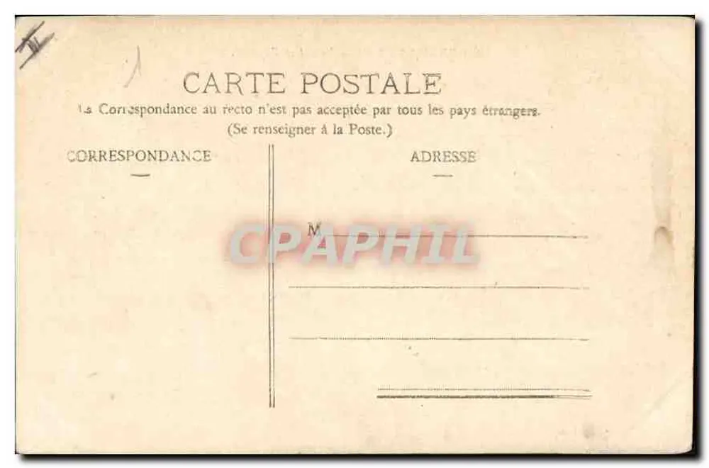Marseille - Entrée du Vieux Port, N. 2 — éditeur non identifié - Verso