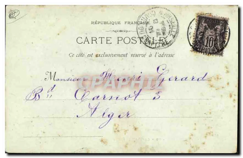 Marseille - 88 - O Velho Portos — editor Miot Latour - Verso