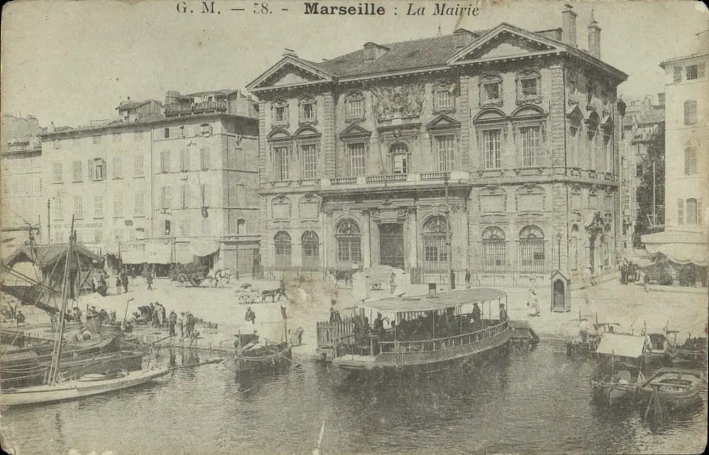 Marselha : A Prefeitura — vista do porto — G. M. - 58 - Frente