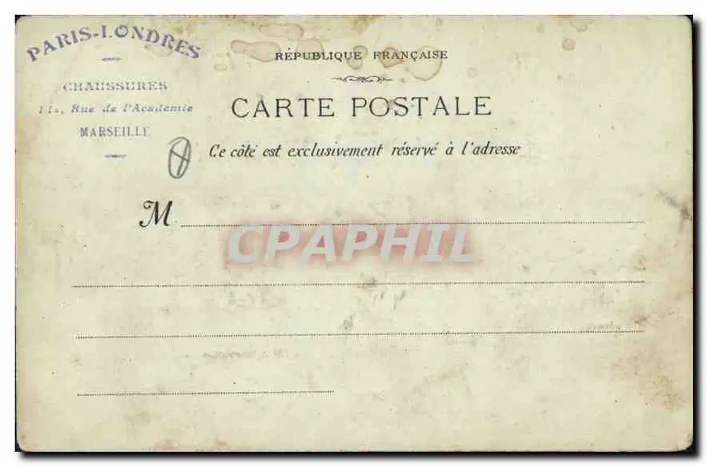 Marselha : A Prefeitura — vista do porto — G. M. - 58 - Verso
