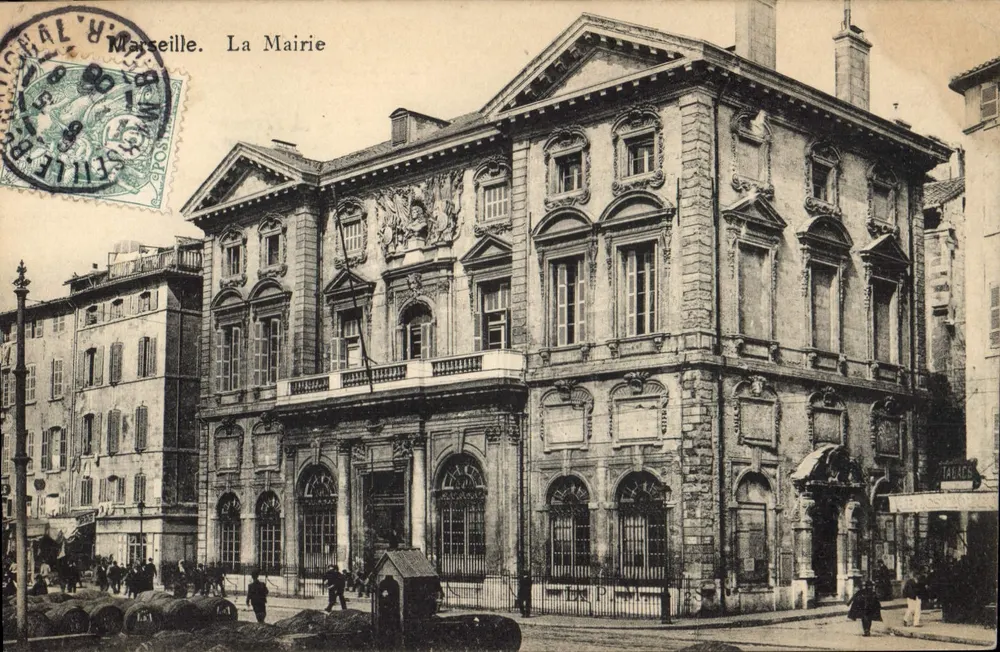 Marseille. De Mairie — uitzicht van het gebouw — uitgever niet zichtbaar - Voorkant