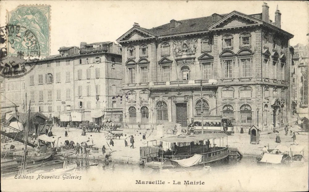 Marseille - De Gemeente — uitzicht op het havengebied en het gemeentehuis — Éditions Nouvelles Galeries - Voorkant