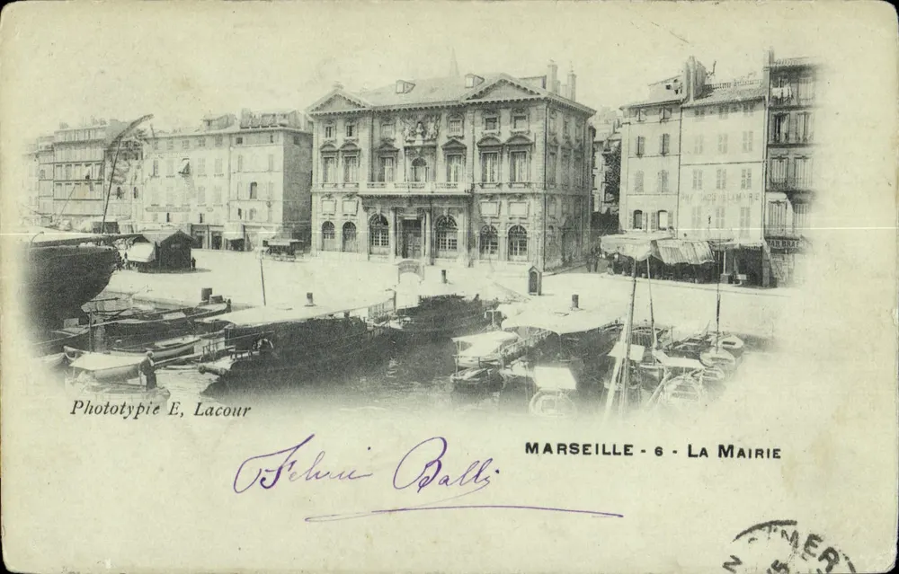 Marseille - 6 - La Mairie — Fototipie E. Lacour - Voorkant