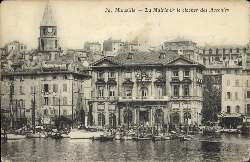 Marseille — Das Rathaus und der Turm der Accoules — Edition der Nouvelles Galeries, n°39 - Vorderseite