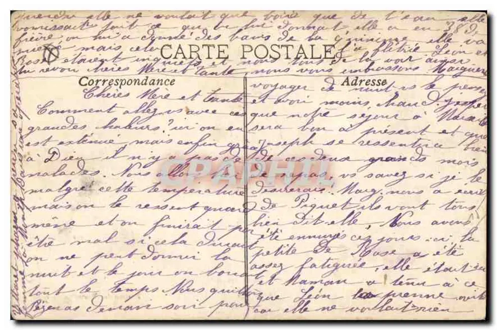 Marseille — Das Rathaus und der Turm der Accoules — Edition der Nouvelles Galeries, n°39 - Rückseite