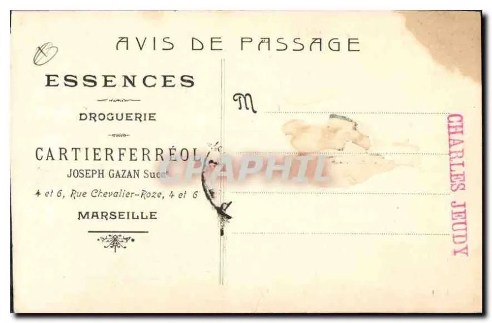 Marselha - Hotel de Ville — n° de série 18 - Verso