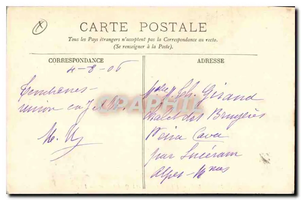 Marseille — Rathaus und Hafenkai — unbekannter Verlag, Nr. 29 - Rückseite