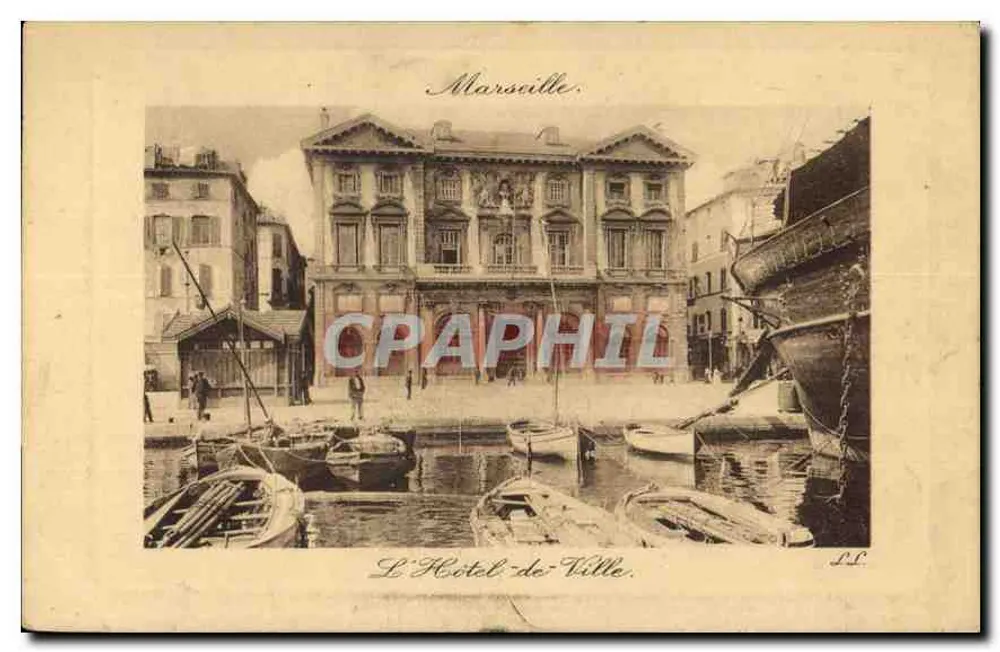 O Hotel-de-Ville — Marselha — editor L.L. - Frente