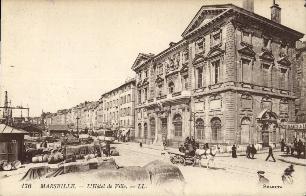 Marselha — O Hotel de Ville — LL. — Selecta - Frente