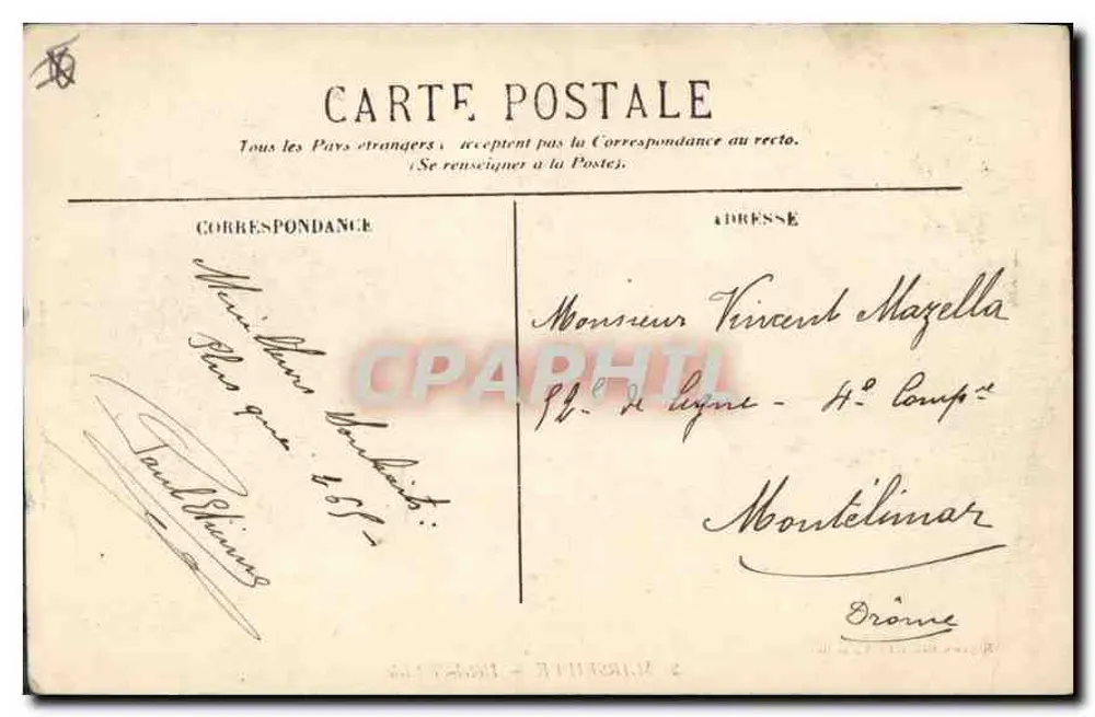 Marselha — Hotel de Ville — Loja Geral - Marselha - Verso