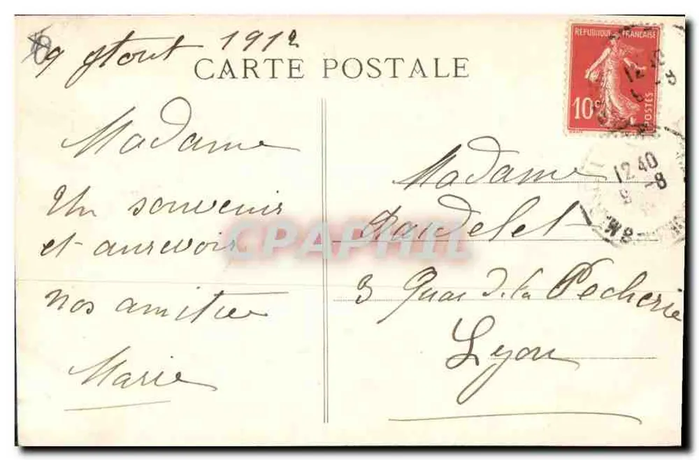 Marselha — Palácio de Justiça — L. M. - Verso