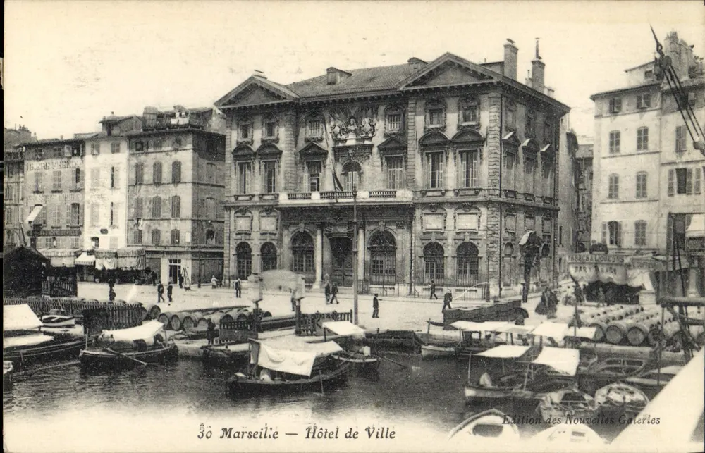 Marselha — Hotel de Ville — Edição das Novas Galerias - Frente