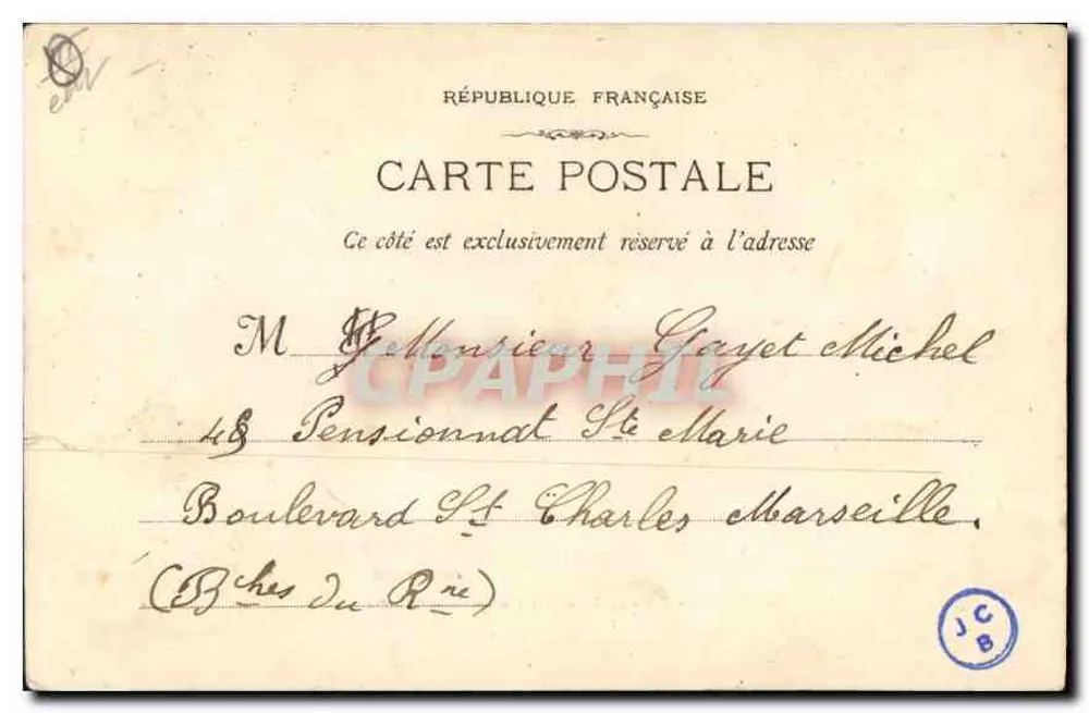 Marseille - Eski Adalet Sarayı — Fotoğraf. Lacour — n°75 - Arka yüz