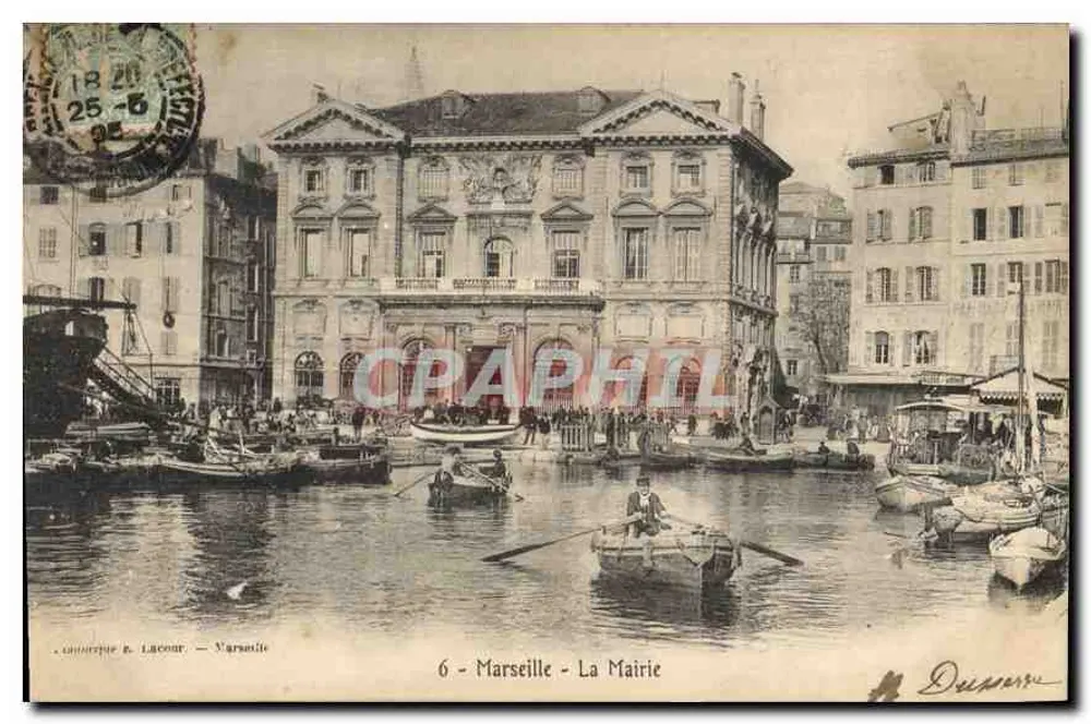 Marseille - A Prefeitura — editor Lacroix, n°6 - Frente