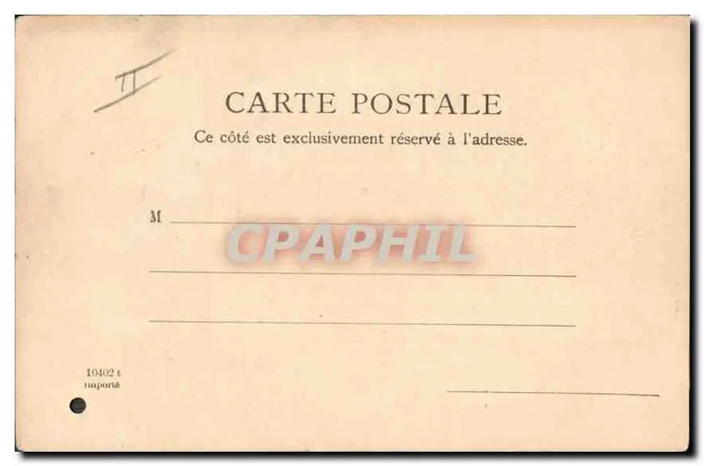 Velho Portos — Marselha — editor não identificado, n° de série 10402 - Verso