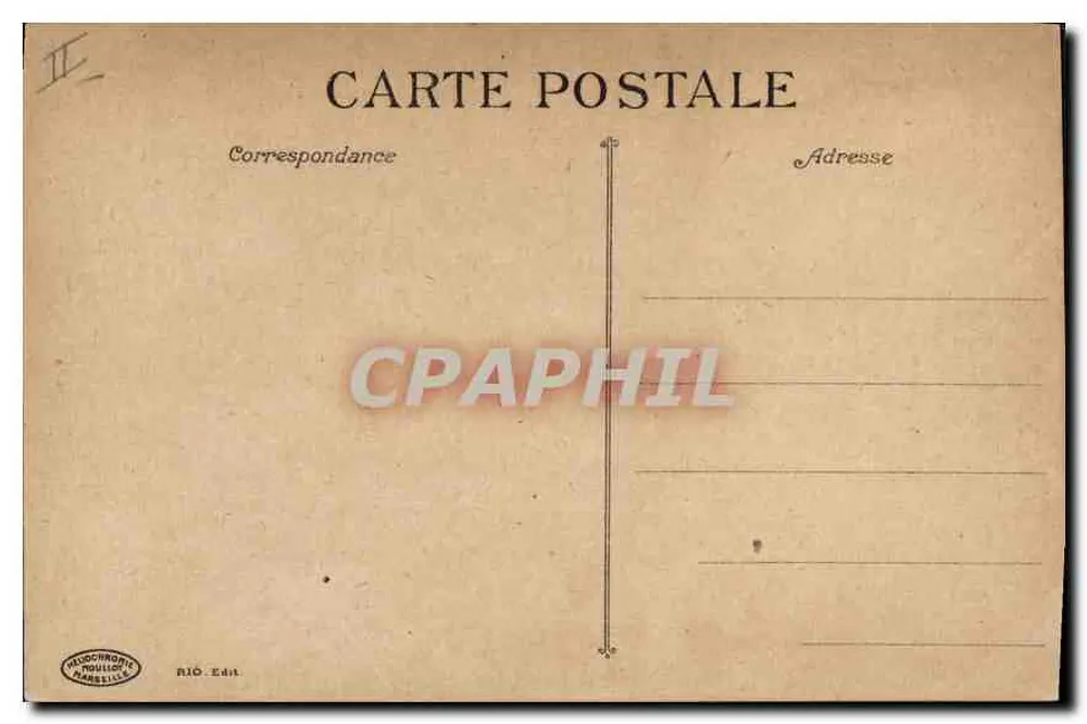 MARSEILLE - Quai du Port — Bilhete postal antigo n°23 — Éditeur RIO - Verso