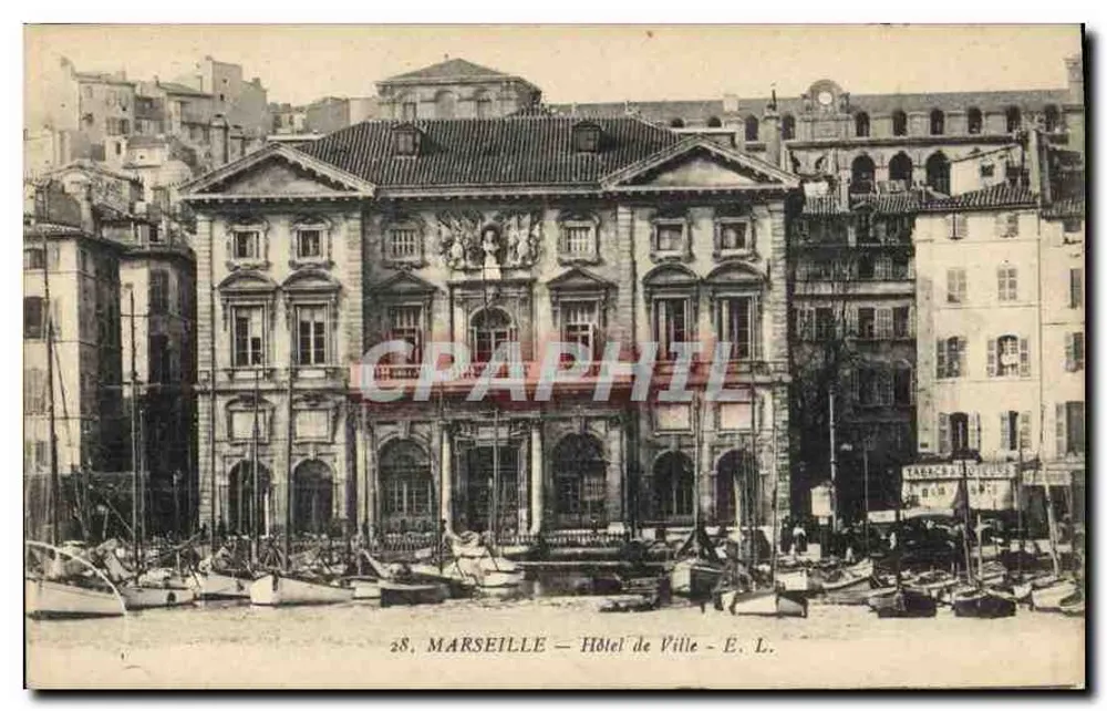 Marselha — Hotel de Ville — É. L. - Frente