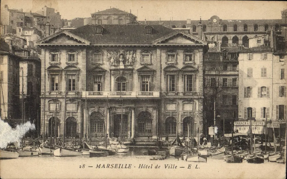 Marselha — Hotel de Ville — E. L. - Frente