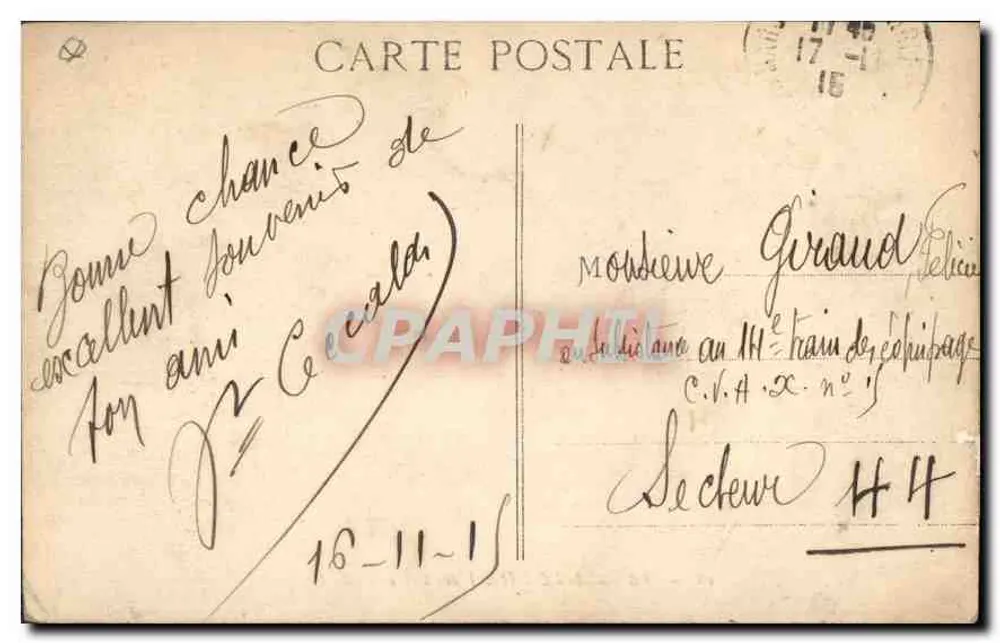 Marselha — Hotel de Ville — E. L. - Verso