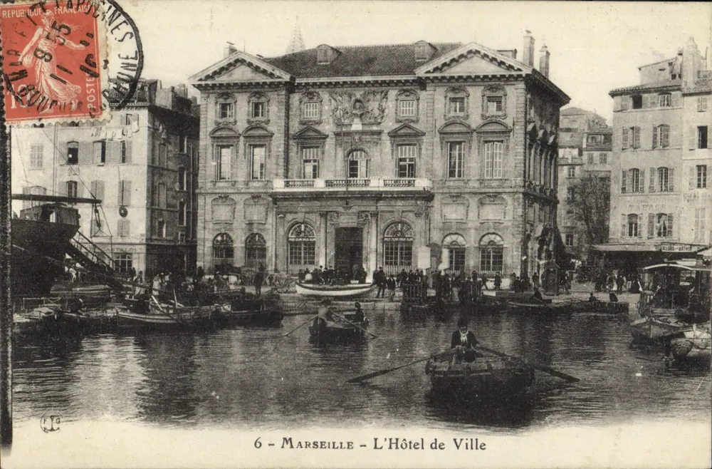 Marselha — O Hotel de Ville — editor C. P. M. n°6 - Frente