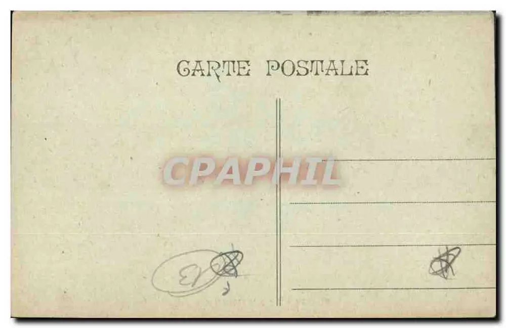 Marseille - A Prefeitura — editor G. Goiffeur, número de série não visível - Verso
