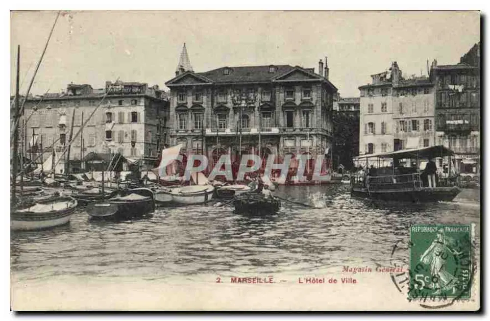 Marselha — O Hotel de Ville — Magasin Général - Frente