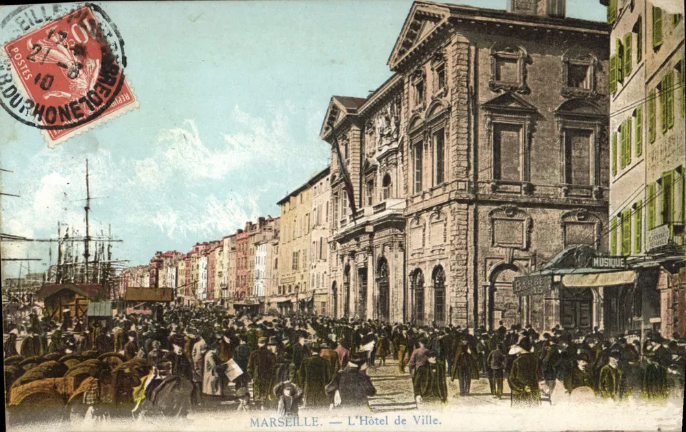 Marselha — O Hotel de Ville — Edição Nouvelles Galeries - Frente
