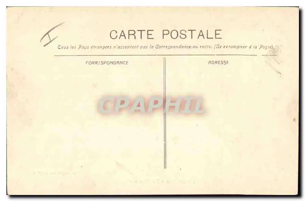 Marselha - A Prefeitura — Édition Nouvelles Galeries, número de série não visível - Verso