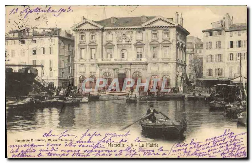 Marseille - De Gemeente — Fototypie E. Laceur, 19 rue Thubanegu - Voorkant