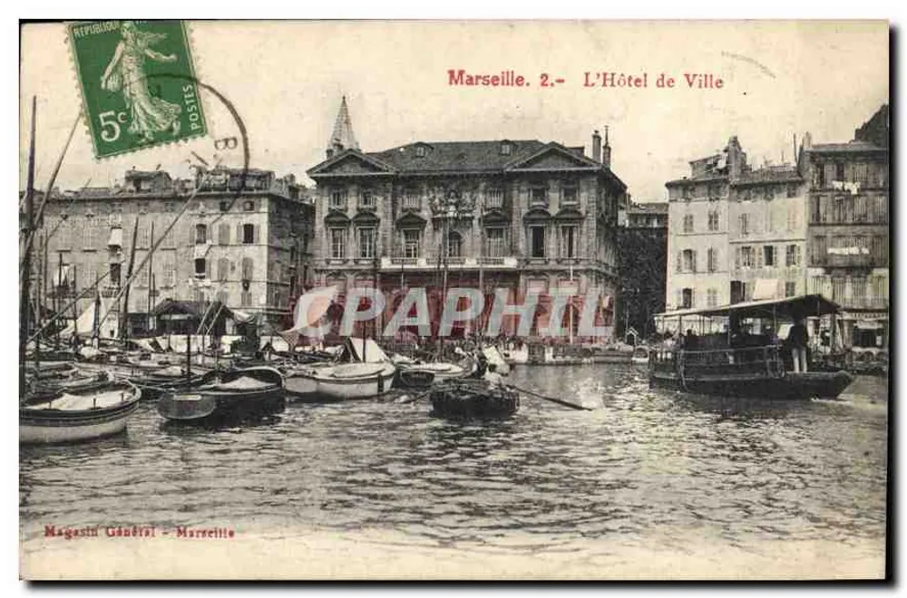 Marsella. 2.- El Ayuntamiento — Magasin Général - Marsella - Anverso