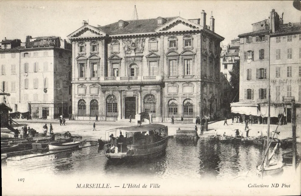 Marselha — O Hotel de Ville — Coleções ND Phot, n° 107 - Frente