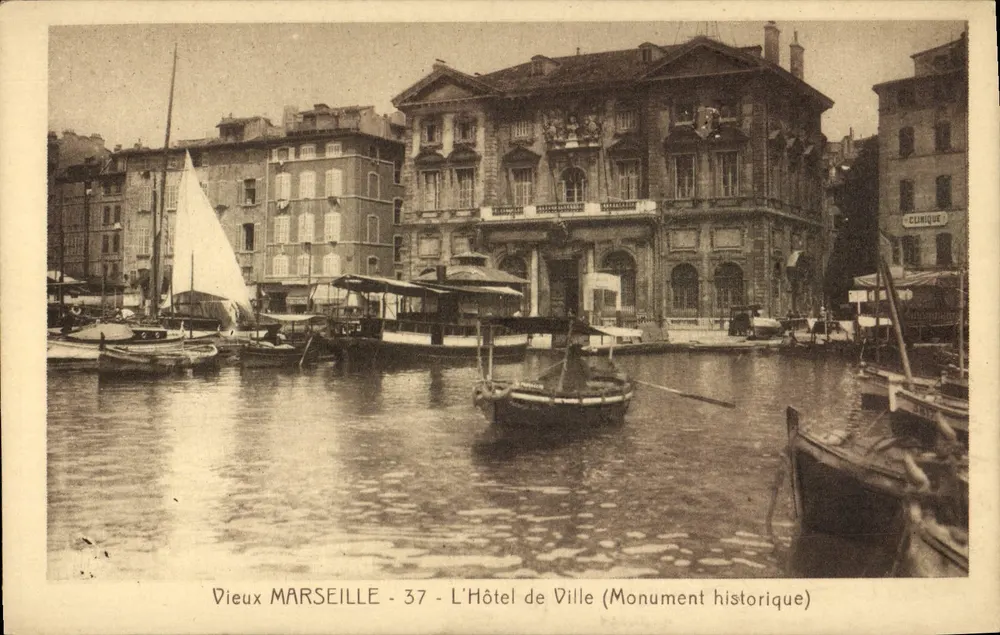 Alt MARSEILLE - 37 - Das Rathaus (Historisches Denkmal) - Vorderseite