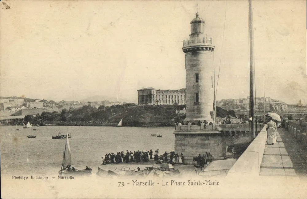 Marseille - O Farol Sainte-Marie — Fototyp E. Lacour - Marseille, n°79 - Frente