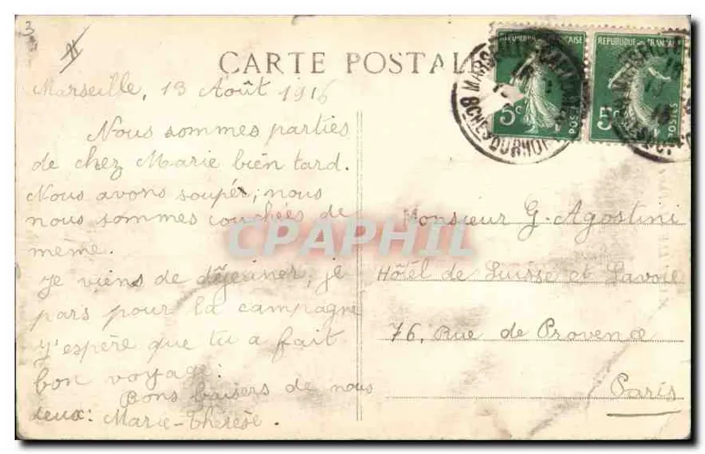 Marseille - O Farol de Santa Maria — L.R. - Verso