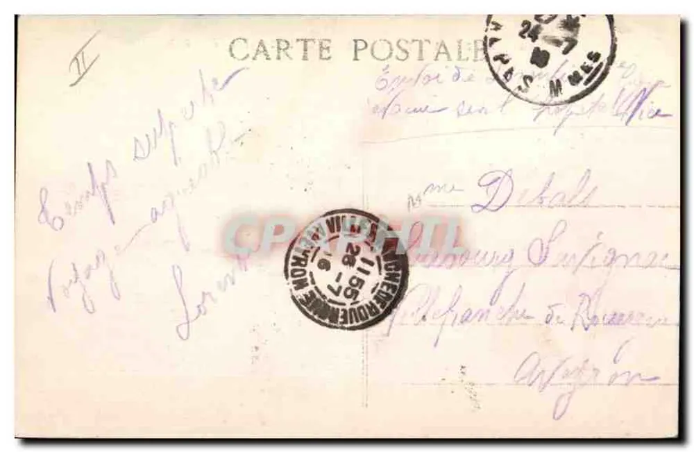 Marseille - O Farol da Désirade - P.B. - Verso