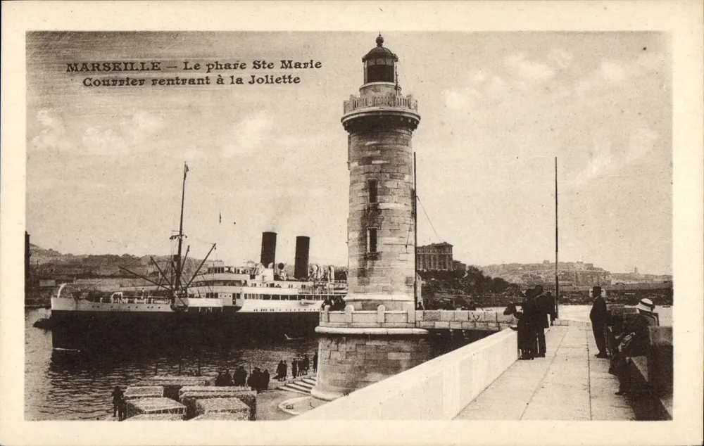 Marseille — Leuchtturm Ste Marie — Eingehender Brief nach Joliette - Vorderseite