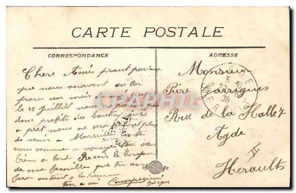 MARSEILLE - O Farol de Santa Maria — editor desconhecido, n° 33 - Verso