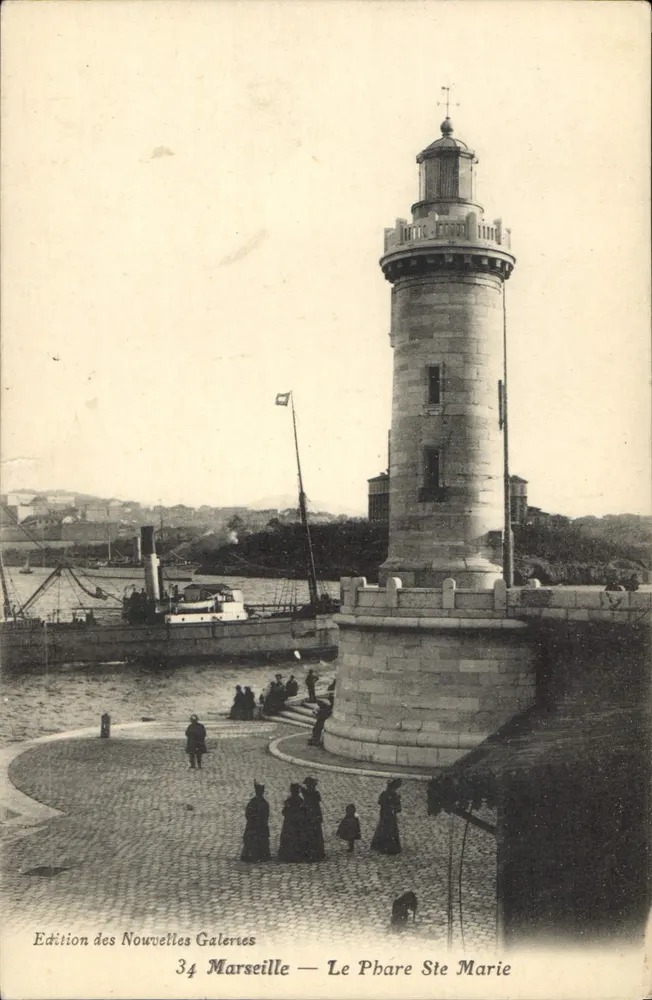 O Farol de Santa Maria — Marselha — Edição das Novas Galerias, n°34 - Frente