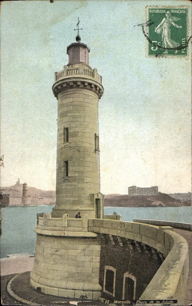 Marselha — Farol de La Joliette — editor desconhecido, n° 13 - Frente