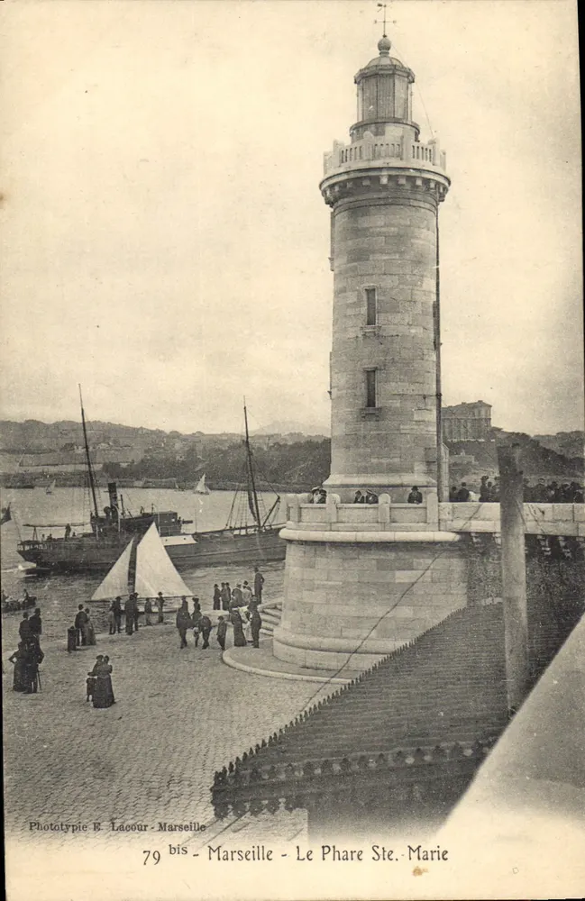 O Farol Ste-Marie — Marselha — Fototipia R. Laour - Frente