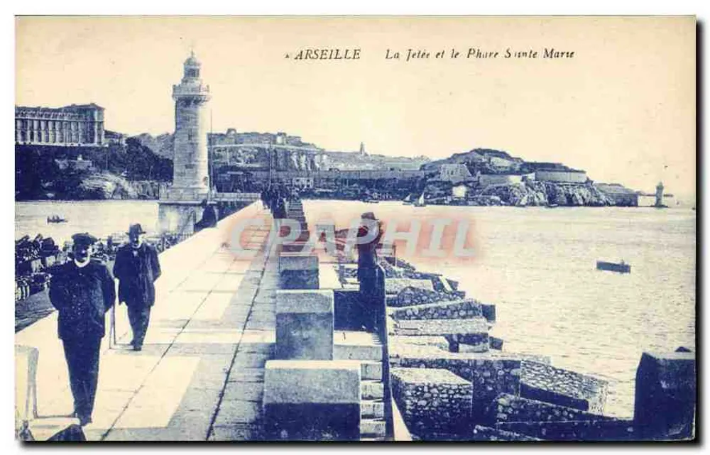 Arseille — La Jetée und der Leuchtturm Sainte-Marie — Verleger unbekannt - Vorderseite