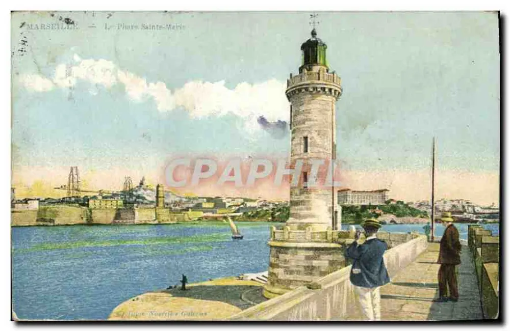Marseille — Le Phare Saints-Méries — Impr. Nourric & Gadeaux - Frente