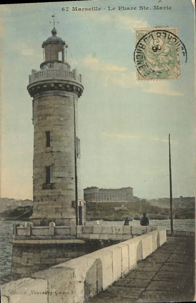 Marseille - O Farol de Santa Maria — Edição Nouvelles Galeries, n°67 - Frente