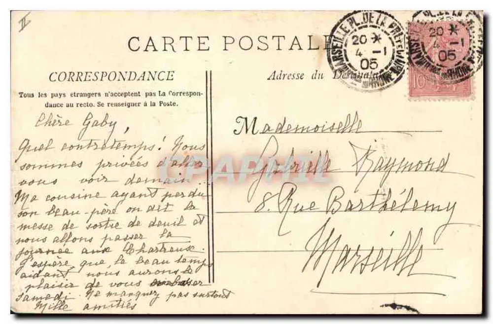 Marseille - Die Mole & der Leuchtturm Sainte-Marie — Phototyp. E. Lacour — n° 2517 - Rückseite