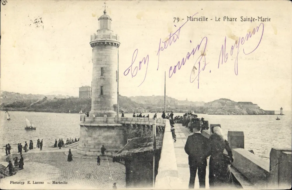 Marseille - Farol de Sainte-Marie — Phototyp E. Lacour — n°79 - Frente