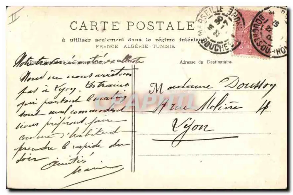 Marseille - Farol de Sainte-Marie — Phototyp E. Lacour — n°79 - Verso